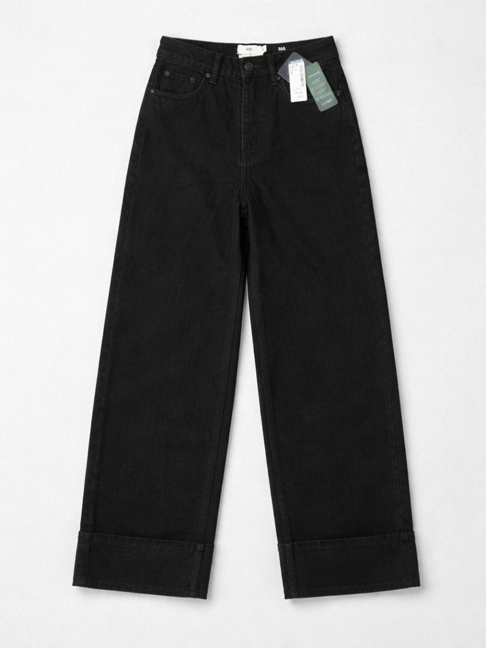 Twik Simons Wide Leg Black Jeans High Rise | Size 24 | NEW with Tags